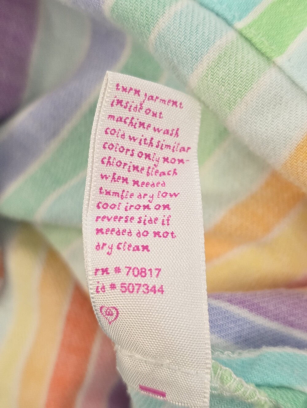 Victoria’s Secret Rainbow Stripe Cotton Pajama Set Small Vintage Y2K Loungewear - Picture 16 of 16